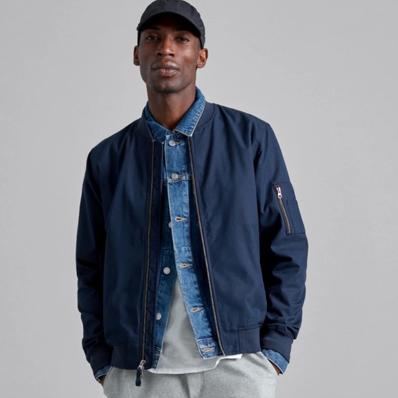 Everlane Other - EVERLANE The Bomber Jacket/ Uniform In Navy Size Medium
